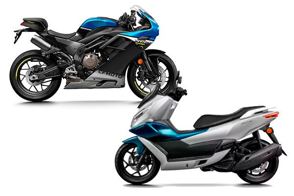 CFMoto 500SR VOOM e 150SC 2024