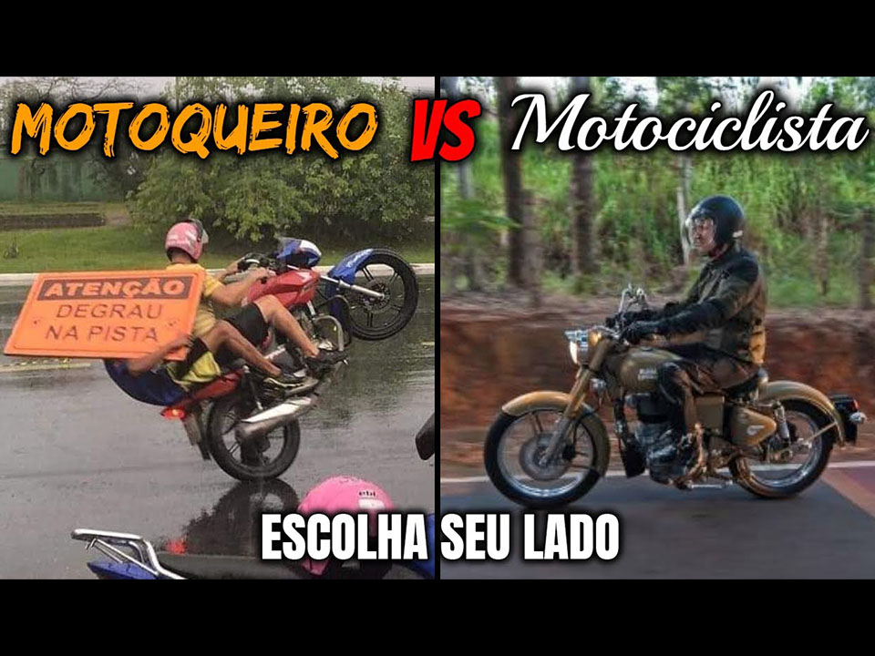 Motoqueiros vs. Motociclistas