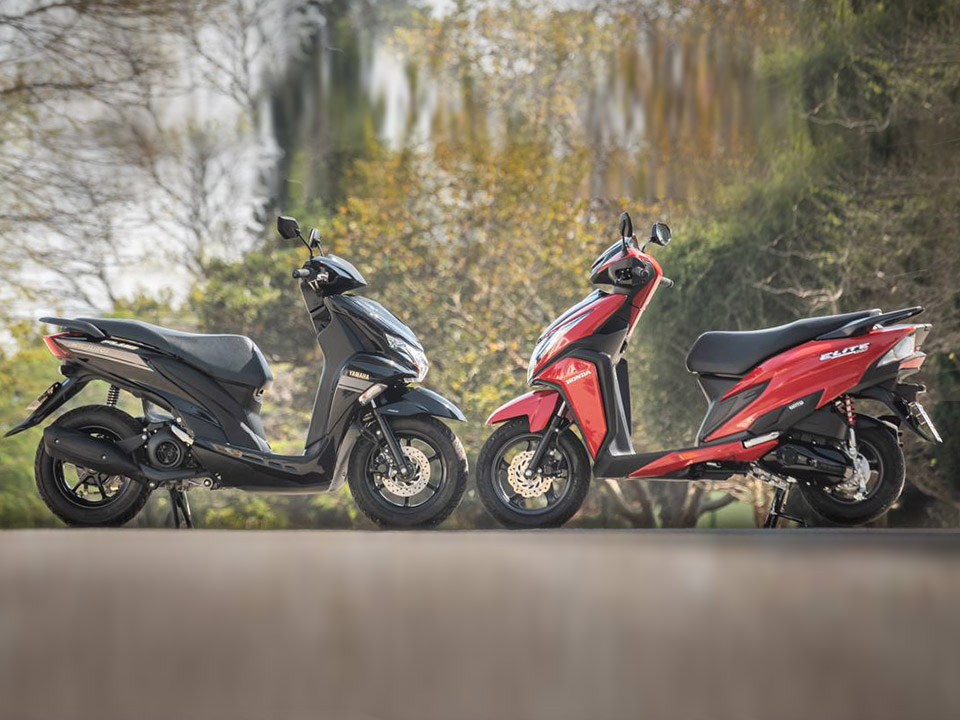 Honda Elite 125 vs. Yamaha Fluo ABS