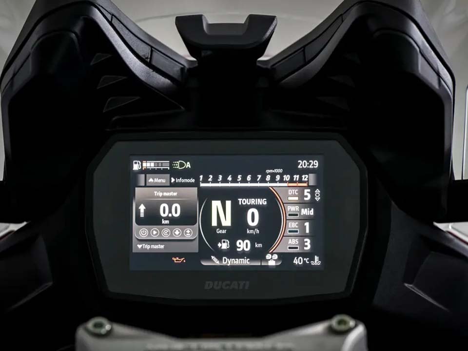 Ducati Inova com Painel de Instrumentos