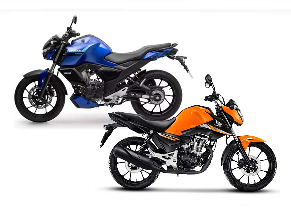 Yamaha Fazer FZ15 2025 ou Honda CG 160 Titan 2025